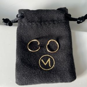 Mejuri 14k gold spiral earrings